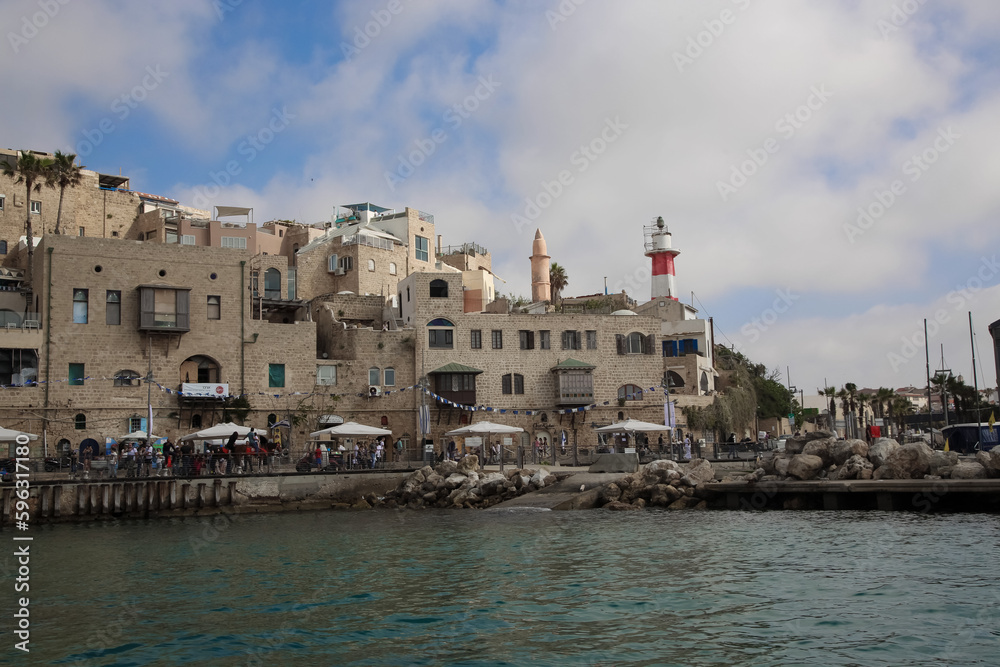 Panoramic view of Jaffa , Israel. Independence day