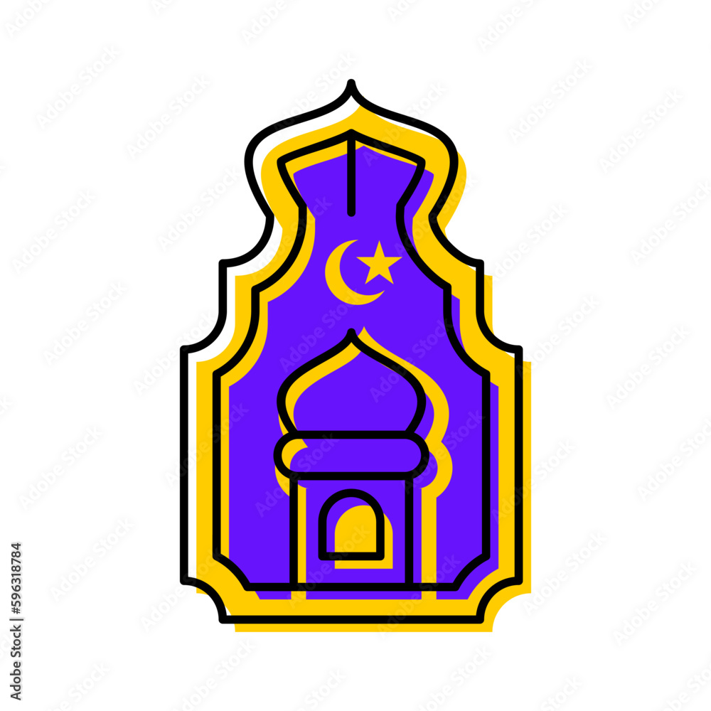 muslim mosque lantern lampion islamic icon button vector illustration muslim mosque lantern lampion islamic icon button vector illustration
