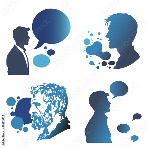 Constructive Dialogue: Men in Infographic Style