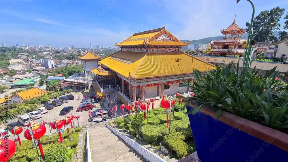 Stunning view of a Buddhist Kek lok temple in Malaysia Stunning view of a Buddhist Kek lok temple in Malaysia