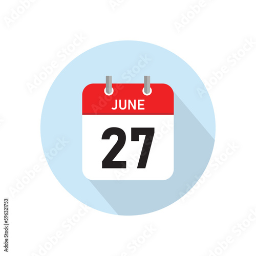 June 27 Concept Design. Vector Illustration.	
