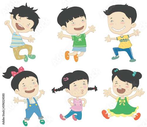 점프하는 아이들