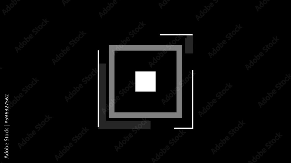 White HUD element User interface on isolated black background. Target searching scope and scanning element theme. Digital UI and Sci-fi circular. 4K motion graphic footage video White HUD element User interface on isolated black background. Target searching scope and scanning element theme. Digital UI and Sci-fi circular. 4K motion graphic footage video