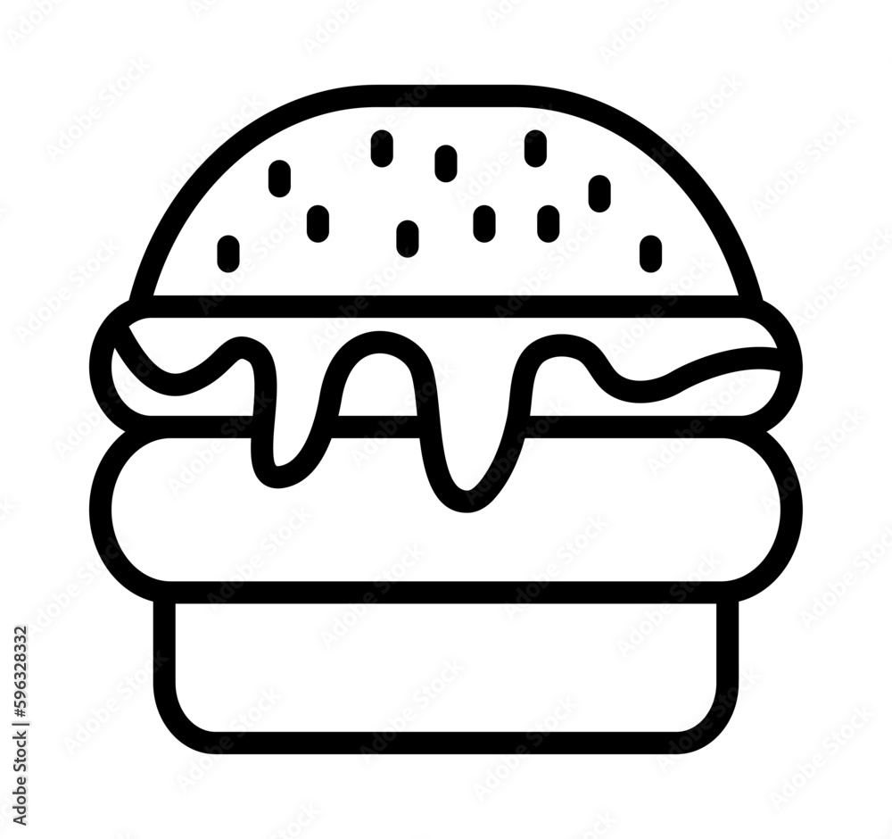 Barbecue and grill related symbols flat line icon. Outline sign for mobile concept and web design, store. Barbecue and grill related symbols flat line icon. Outline sign for mobile concept and web design, store.
