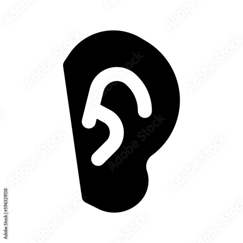 ear glyph icon