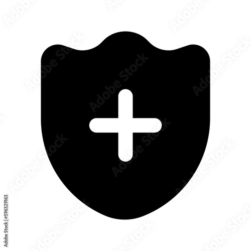 health insurance glyph icon