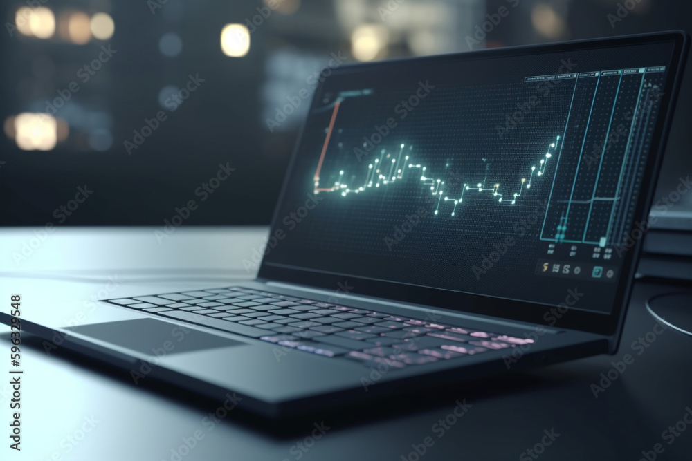 market graph laptop with Analytical Data and Big Data Technology Background, Generative AI
market graph laptop with Analytical Data and Big Data Technology Background, Generative AI