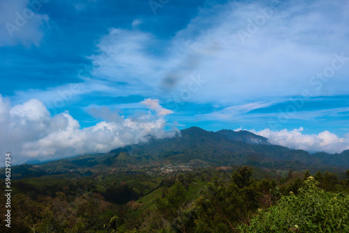 Mount Semeru landscape photo. Indonesia s highest mountain. world volcano