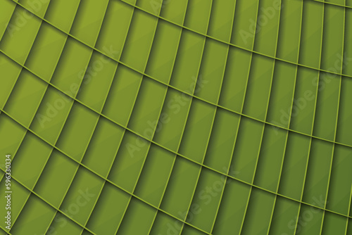 Abstract vector background in green tones in the style of paper card