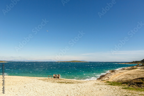 Fototapeta Naklejka Na Ścianę i Meble -  Landscape impressions of Kap Kamenjak, Premantura in croatia in early spring