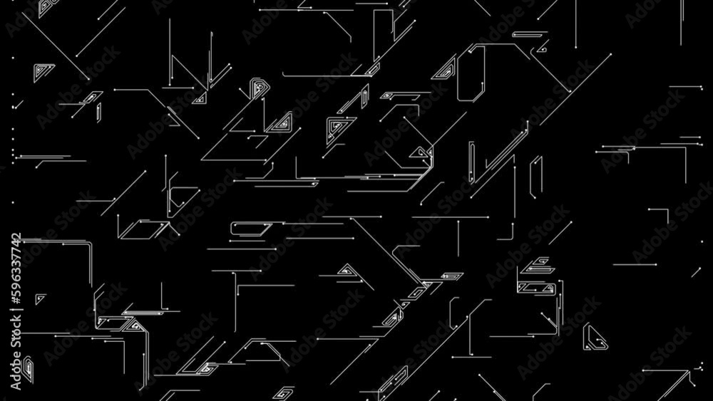 The movement of electrons along the paths of the microcircuit. Microcircuit Pattern. Future technologies. Digital Background The movement of electrons along the paths of the microcircuit. Microcircuit Pattern. Future technologies. Digital Background