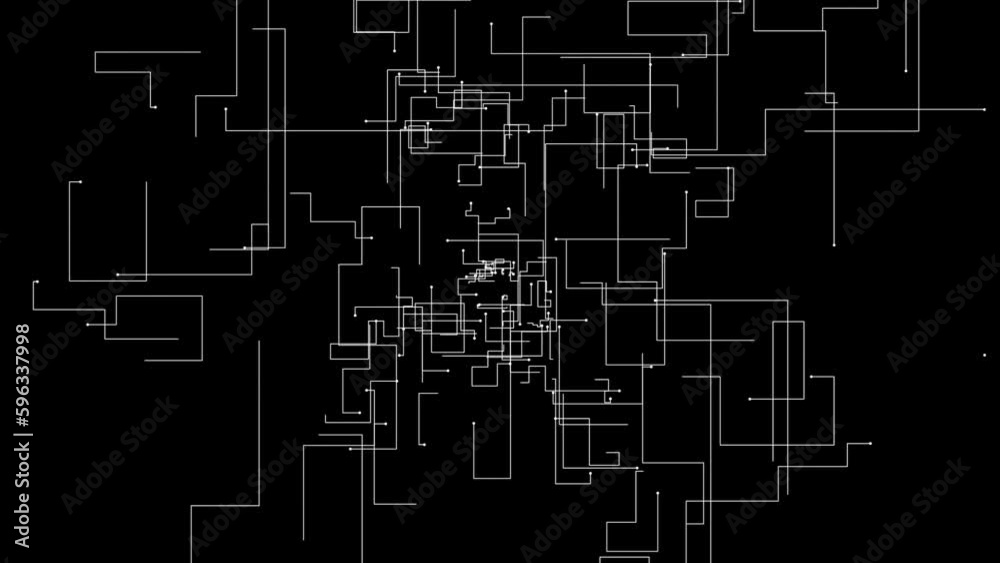 The movement of electrons along the paths of the microcircuit. Microcircuit Pattern. Future technologies. Digital Background The movement of electrons along the paths of the microcircuit. Microcircuit Pattern. Future technologies. Digital Background