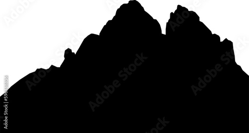 Cadini di Misurina Dolomites Italy silhouette photo