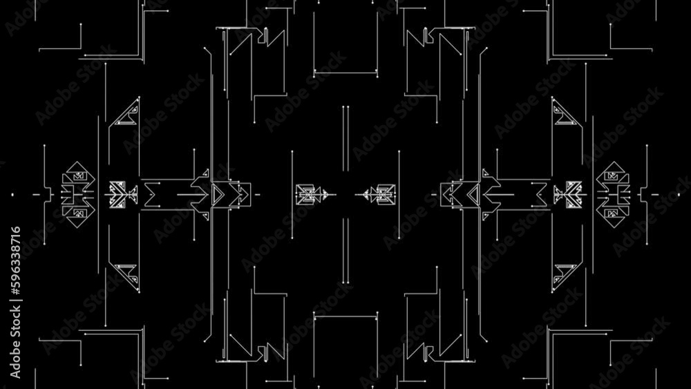 The movement of electrons along the paths of the microcircuit. Microcircuit Pattern. Future technologies. Digital Background The movement of electrons along the paths of the microcircuit. Microcircuit Pattern. Future technologies. Digital Background