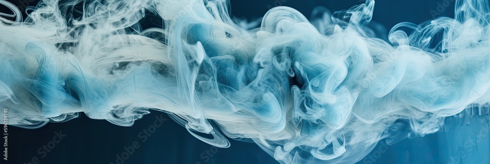 abstract cloudy light blue background with various natural clouds and smoke .beautiful cloudy blue background. generative ai