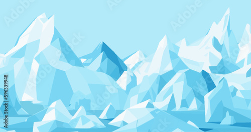 Foto 氷の山のベクターイラスト