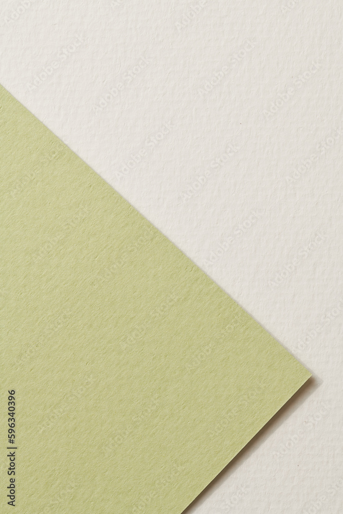 Rough kraft paper background, paper texture white green colors. Mockup with copy space for text Rough kraft paper background, paper texture white green colors. Mockup with copy space for text