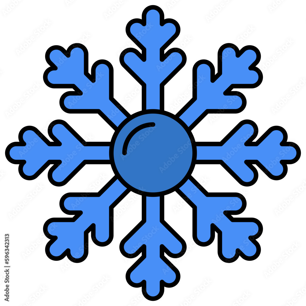 Modern design icon of snowflake Modern design icon of snowflake