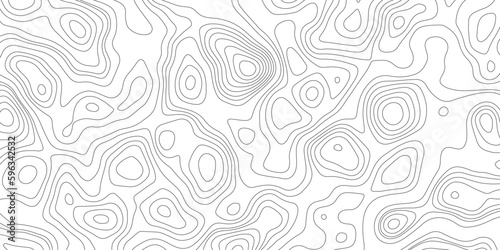 Topographic map background geographic line map with elevation assignments. Modern design with White background with topographic wavy pattern design.paper texture Imitation of a geographical map shades