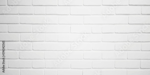 Abstract white brick wall texture for pattern background. Abstract weathered textured white brick wall background