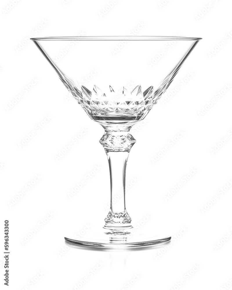 empty martini glass isolated on transparent background empty martini glass isolated on transparent background