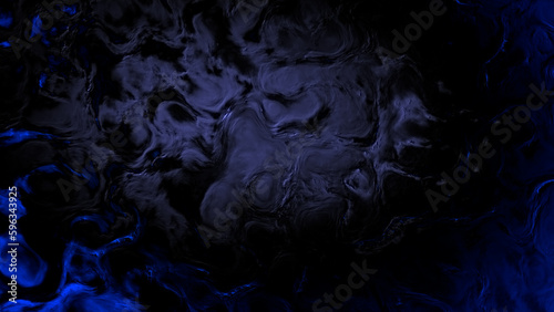 dark blue gradient ingrained contour relievo - abstract 3D rendering