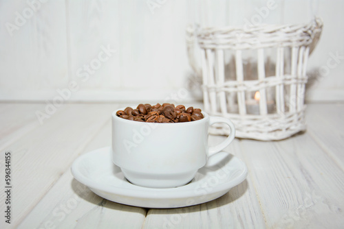 A cup of aromatic fresh natural coffee beans ©  Rostyslav