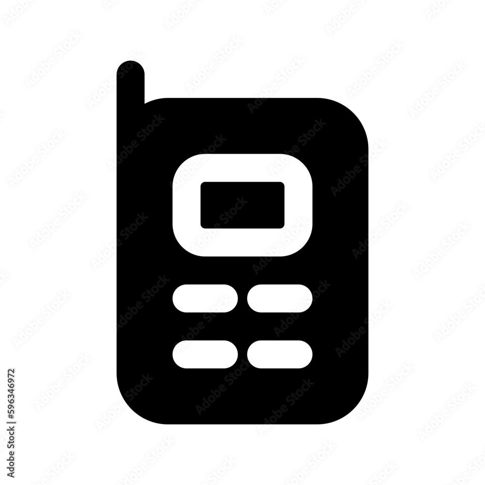 walkie talkie glyph icon walkie talkie glyph icon