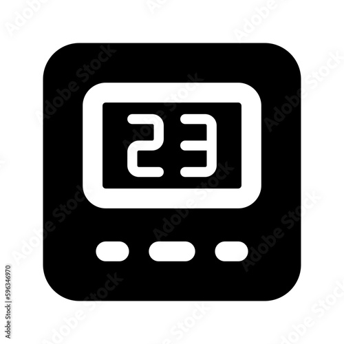 thermostat glyph icon