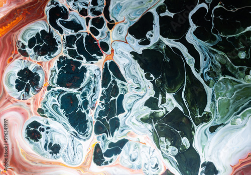 Acrylic Pour Color Liquid marble abstract surfaces Design.
