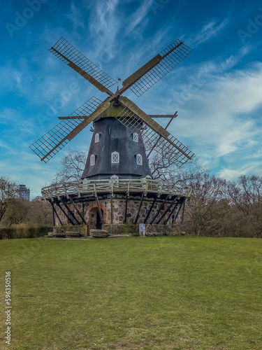View of the castle windmill at Malmo Sweden