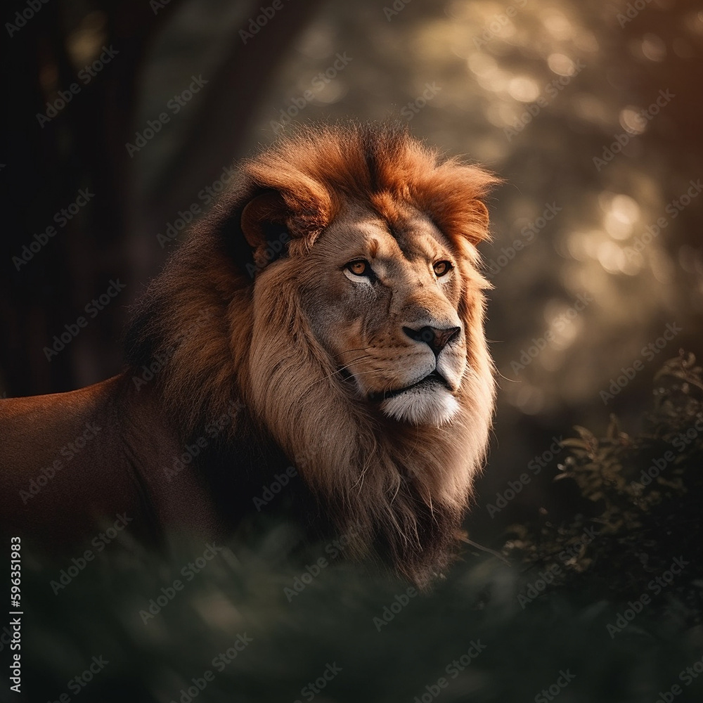 Fototapeta premium portrait of a lion
