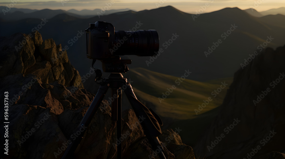 Sunrise Summit Shot Showcases Majestic Mountain Range with Rugged Terrain and Natural Beauty.