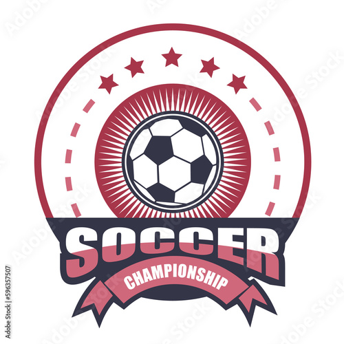 Logo of soccer.It's Soccer finisher concept
