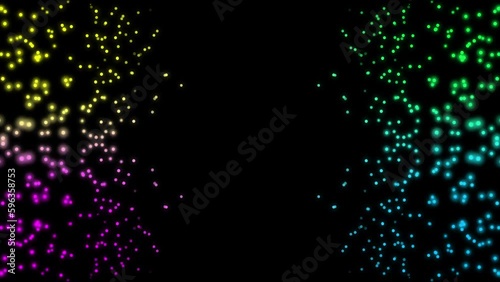 Colorful Particle Motion Graphic Background