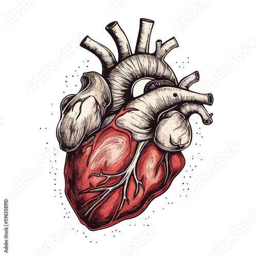 Vector Illustration of the Human Heart