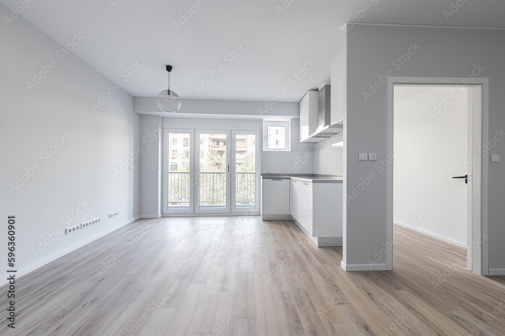 Beautiful empty renovated apartment in an apartment buildin Beautiful empty renovated apartment in an apartment buildin
