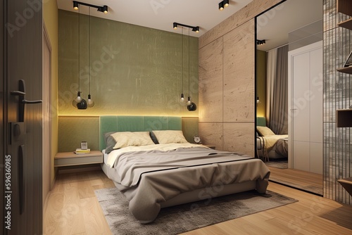 Bedroom interior.