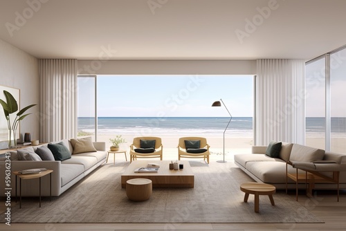 luxury ocean beach house apartment suite lounge living room 