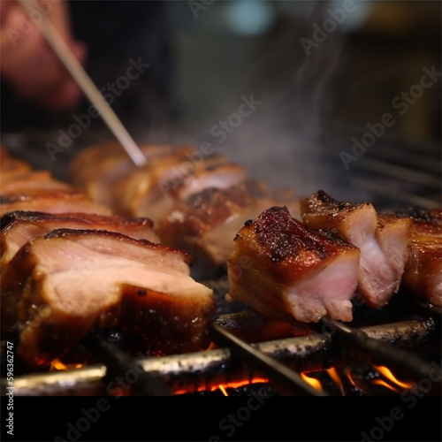 Grilled Char-grilled Pork