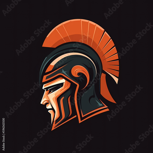 Spartan Warrior Head Symbol