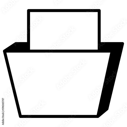 paper with letterbox icon