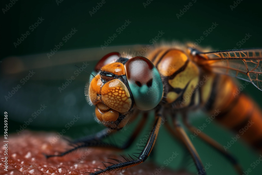 close up of a dragonfly generative ai close up of a dragonfly generative ai