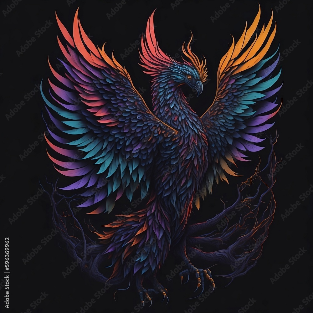 Obraz premium Águila ilustración abstracto
