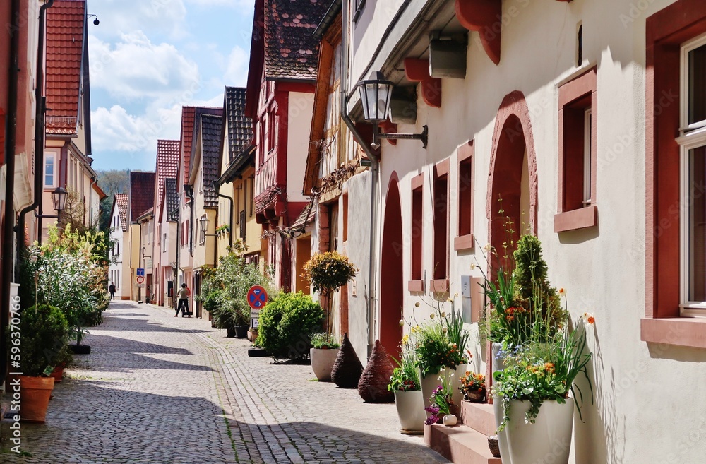 Karlstadt, historische Altstadt, Fischergasse