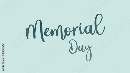 Confederate Memorial Day Animated Text. Great for Memorial Day Celebrations Around the World. 4k video greeting card. photo