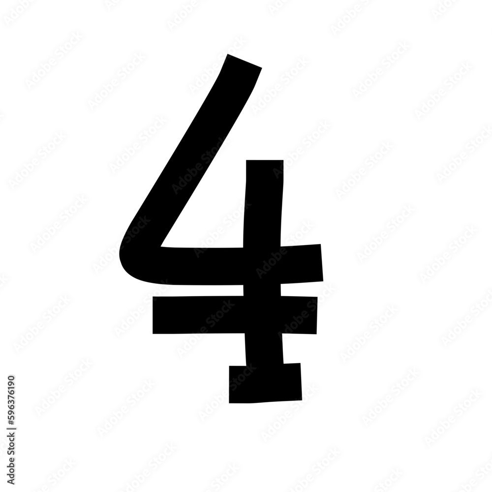 Obraz premium Number with strip