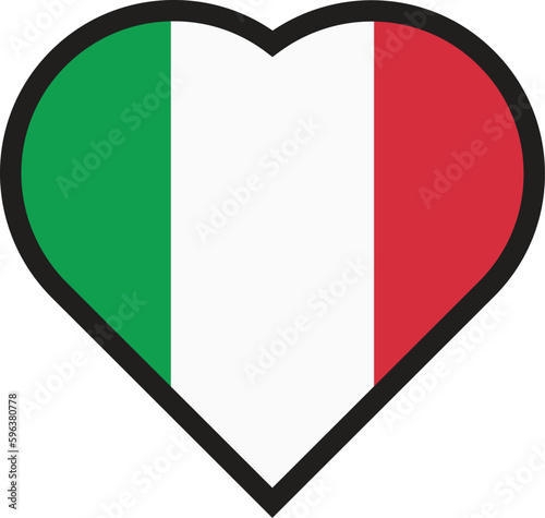 love flag italy