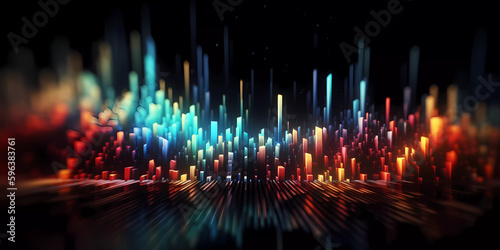 High-tech 3D abstract backgrounds