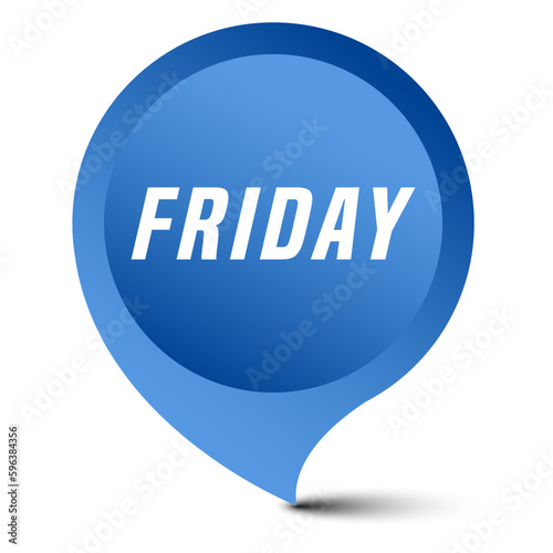 Colorful vector flat design banner friday. This sign is well adapted for web design.